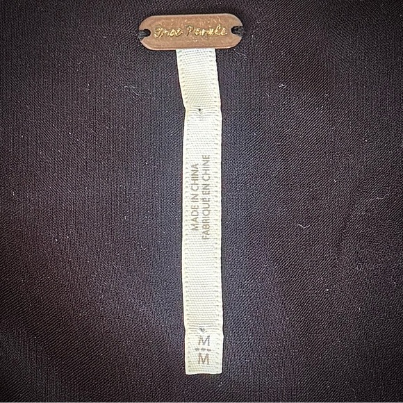 Free People LOVE OF MY LIFE Deep Vee Button Up Floral Black and Pink Midi Dress - Picture 11 of 11